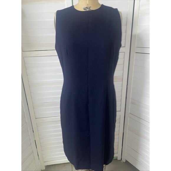Kasper Dresses & Skirts - Kasper ASL Navy Sheath Pencil Dress Women’s Size 12 Lined Business Career
